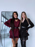 2in1 dress + jacket "SCHOOL GIRL" - BORDO